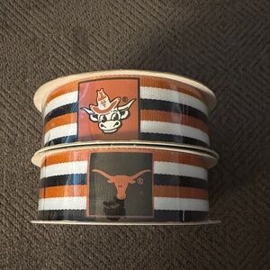 Texas Longhorns 1” grosgrain Ribbon
